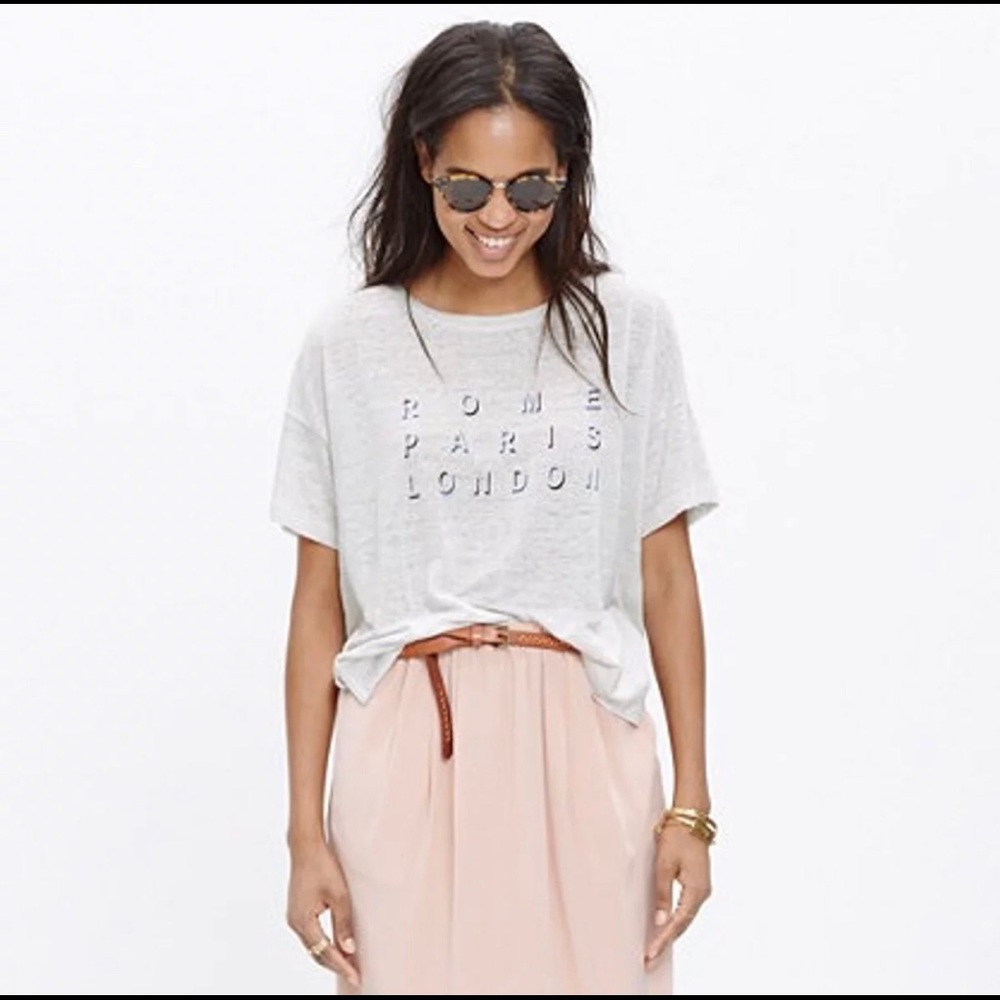 Madewell Rome, Paris, London shirt